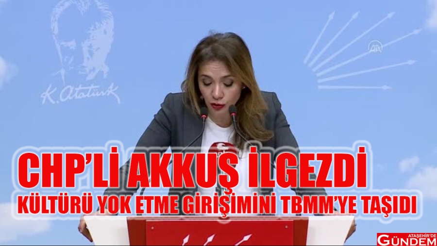 CHP YOK EDİLEN KÜLTÜRÜ TBMM’YE TAŞIDI YOK EDİLEN KÜLTÜR TBMM AKKUŞ ATAŞEHİRDE GÜNDEM
